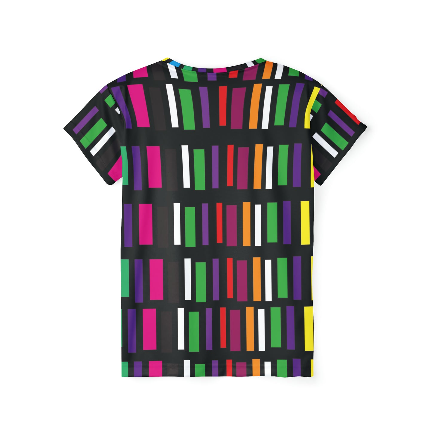 Poly Jersey Tee Shirt with abstract prints