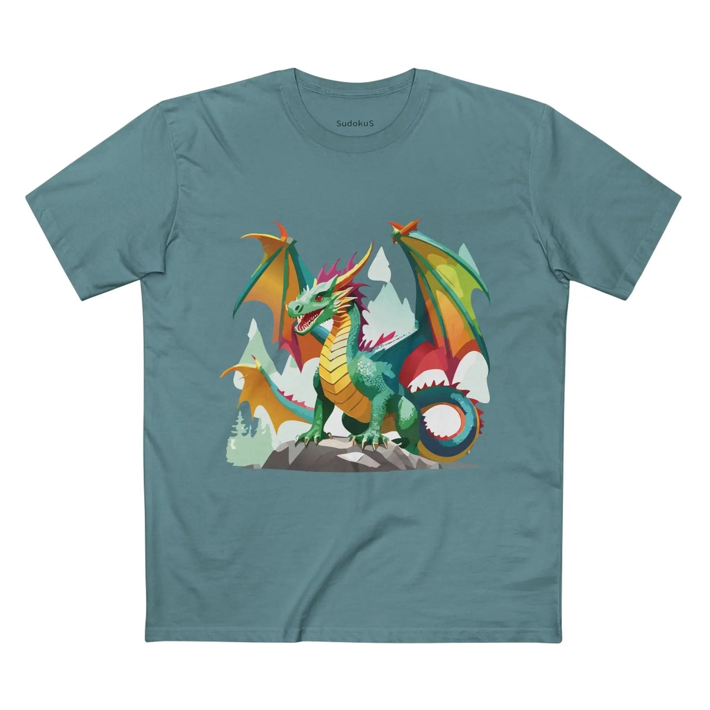 Dragon Graphic Unisex 100 Cotton Staple Tee 27