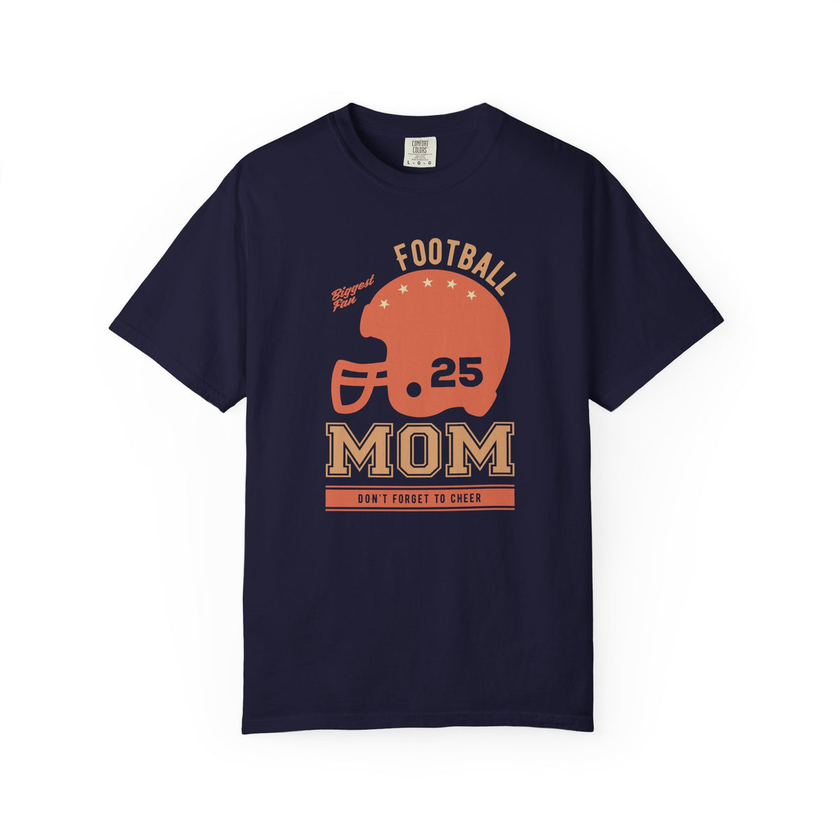 Football Mom T-shirt Mother's Day Mama Tee Unisex Comfort Colors Garment-Dyed Cotton h43