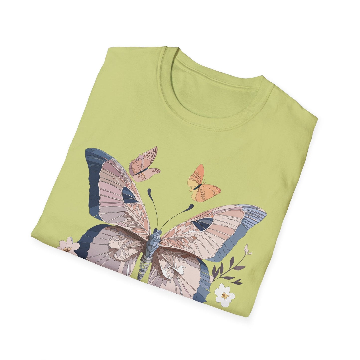 Butterfly Shirt Unisex T Shirt Monarch Print Gildan Softstyle 64000 Cotton Tee Quality