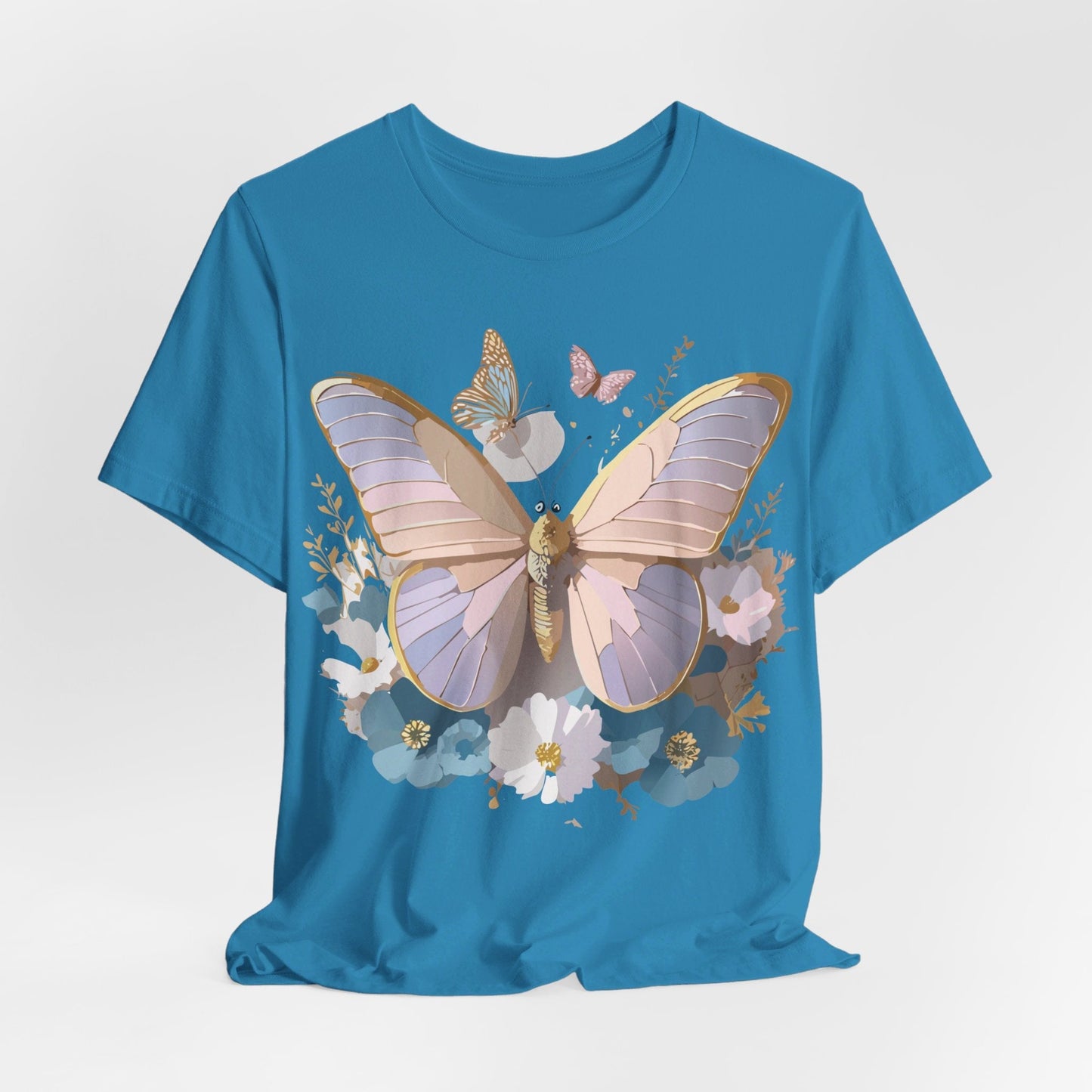 Butterfly Graphic Tee Unisex Short Sleeve Vintage Inspired Artwork Adelpha