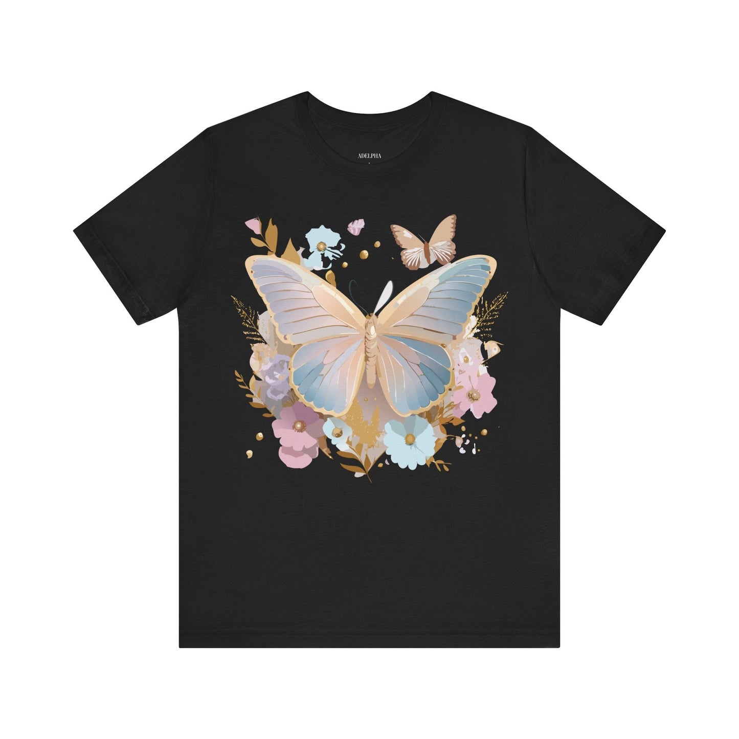 Butterfly Graphic T Shirt Unisex Vintage Artwork Tee By Adelpha