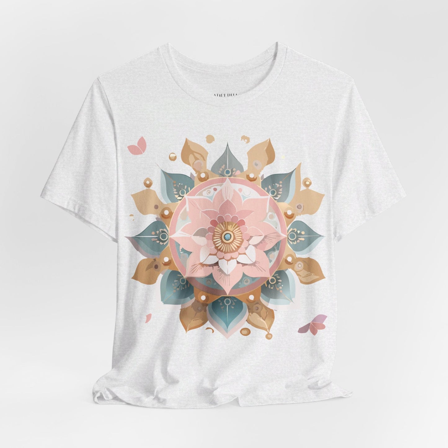 Mandala Shirt Unisex Graphic Tee By Adelpha With Vintage Inspired Artwork Short Sleeve Jersey