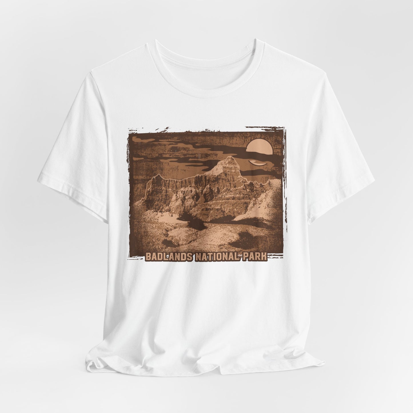 Badlands Retro Poster Graphic Design Tee, Badlands Shirt, Vintage Tees, Art Design T-Shirt, Graphic Tee, Retro Art Shirts