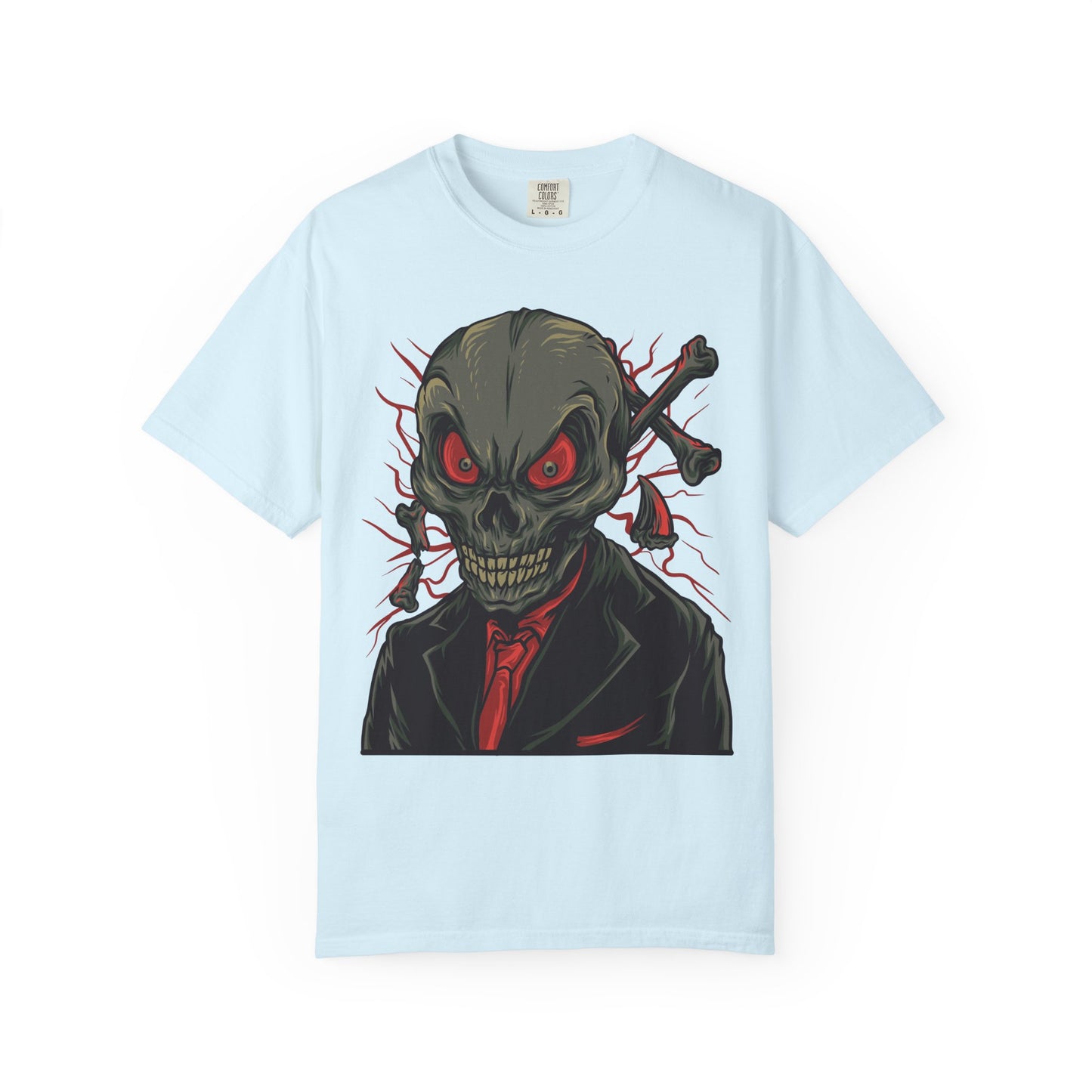 Camiseta unisex de algodón con calavera 