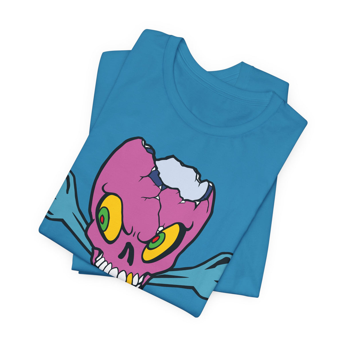 Purple Skull Graphic Design Tee, Skull Shirt, Vintage Tees, Art Design T-Shirt, Vintage Graphic Tee, Art Shirts with Skulls 5