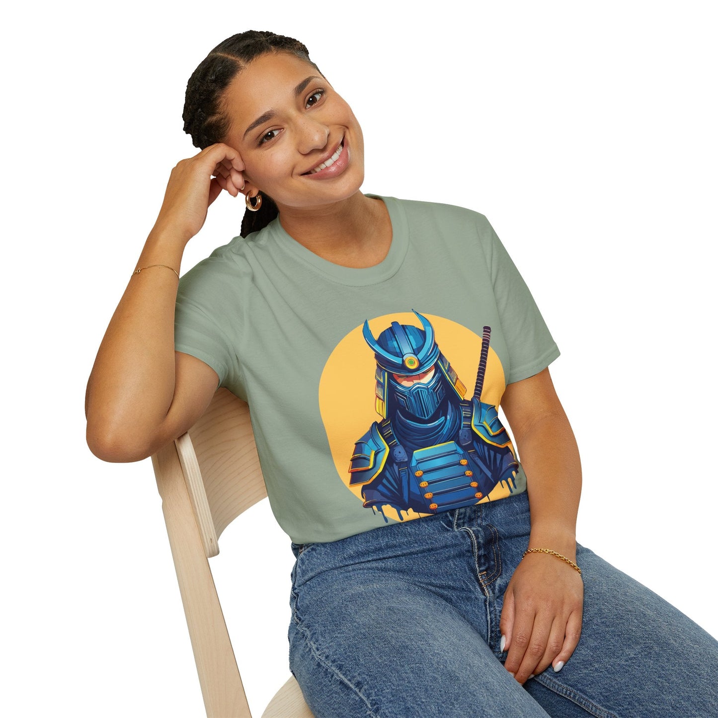 Samurai Shirt Unisex Softstyle T Shirt 100 Percent Ring Spun Cotton Tee For Everyday Comfort