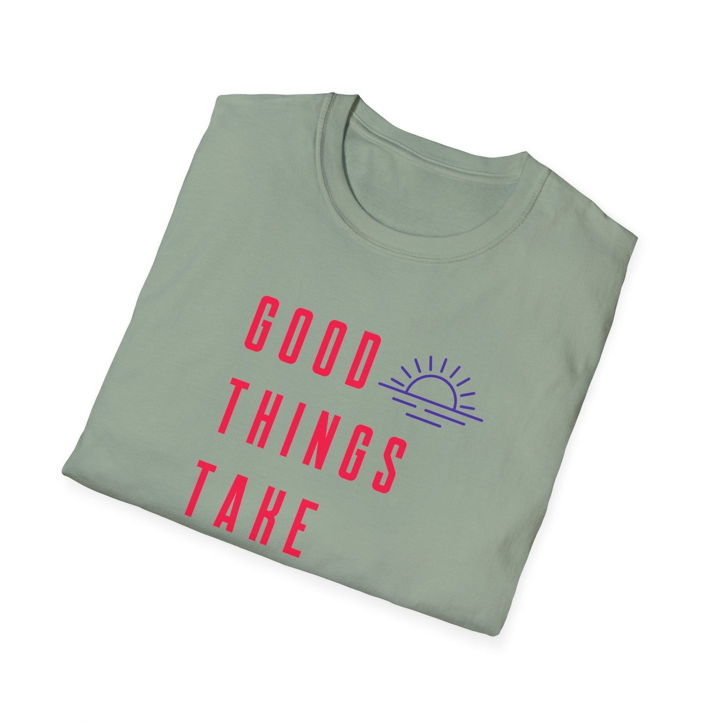 Positive Slogan T Shirt Unisex Gildan Softstyle 64000 Ring Spun Cotton Tee With Positive Words