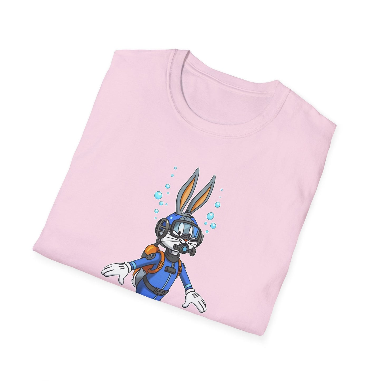 Bugs Bunny T Shirt Unisex Short Sleeve Cartoon Tee Gildan Softstyle 64000 Cotton