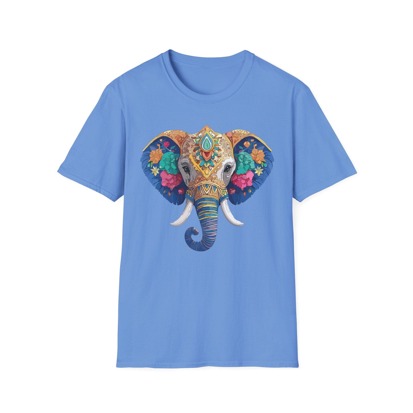 Elephant T Shirt Unisex Gildan Softstyle 64000 100 Percent Cotton Graphic Animal Tee