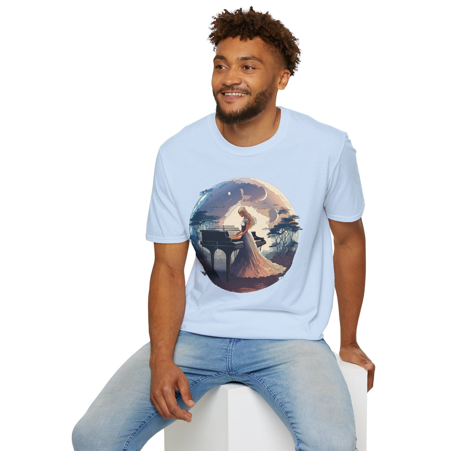 Womens Graphic T Shirts Art Design Shirt Unisex Softstyle Gildan 64000 Short Sleeve