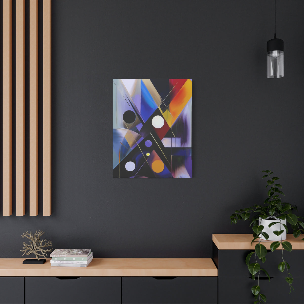 Colors Abstract Painting Print Canvas 20x24,20x30,24x30, 24x32,24x36,30x40, 32x48,36x48,40x60 Pine-Wood Inner Frame ABS-35