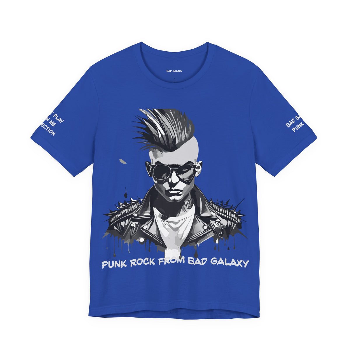 Punk Rock Graphic Unisex Cotton Bella+Canvas Tee with Art Design b23