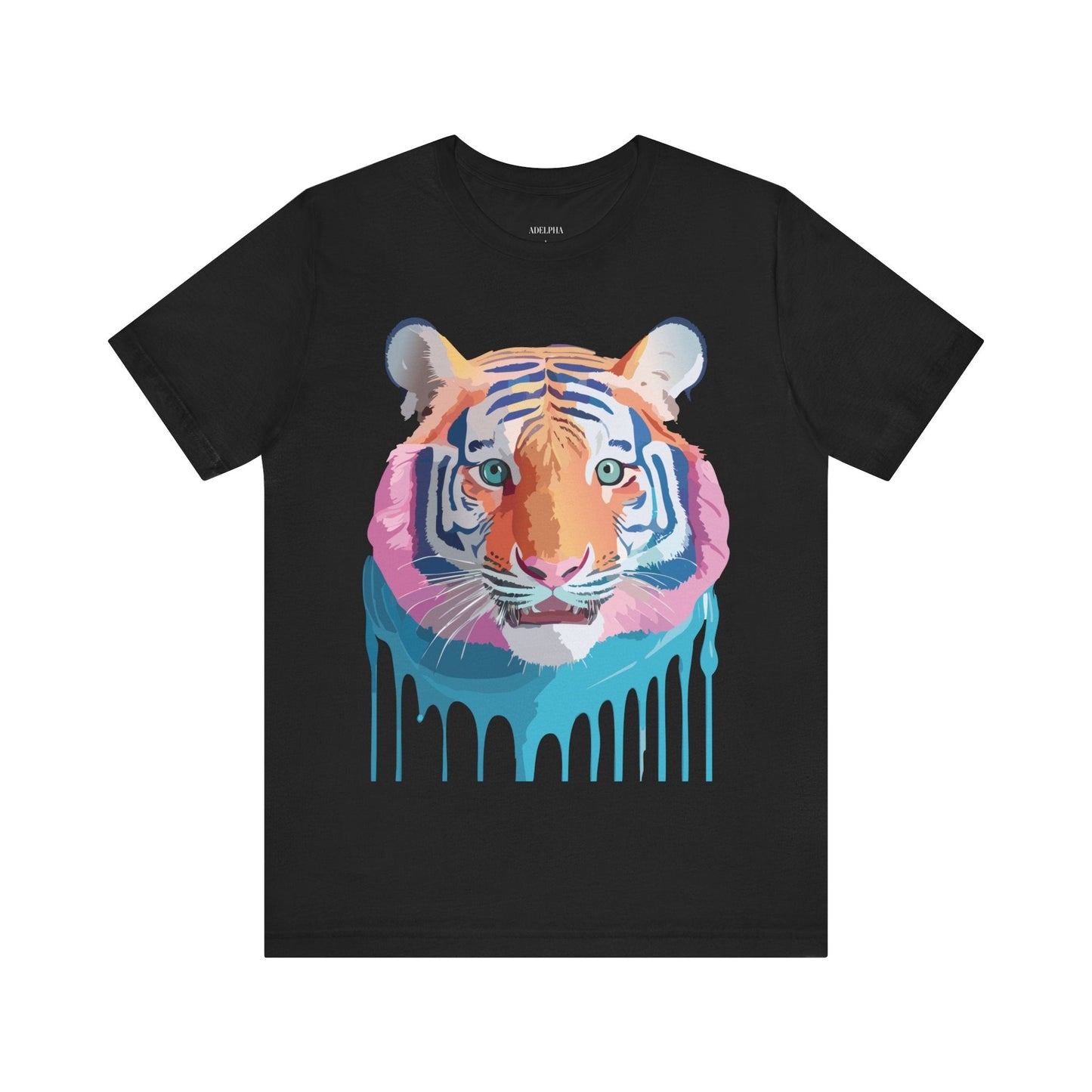 Tiger Graphic Unisex 100 Cotton Vintage Art with Animal Tee 17