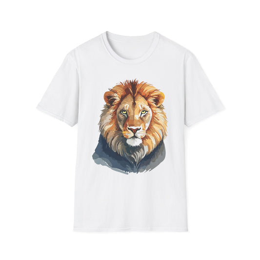 Lion Shirt Unisex Animal Tee Gildan Softstyle 64000 100 Percent Ring Spun Cotton
