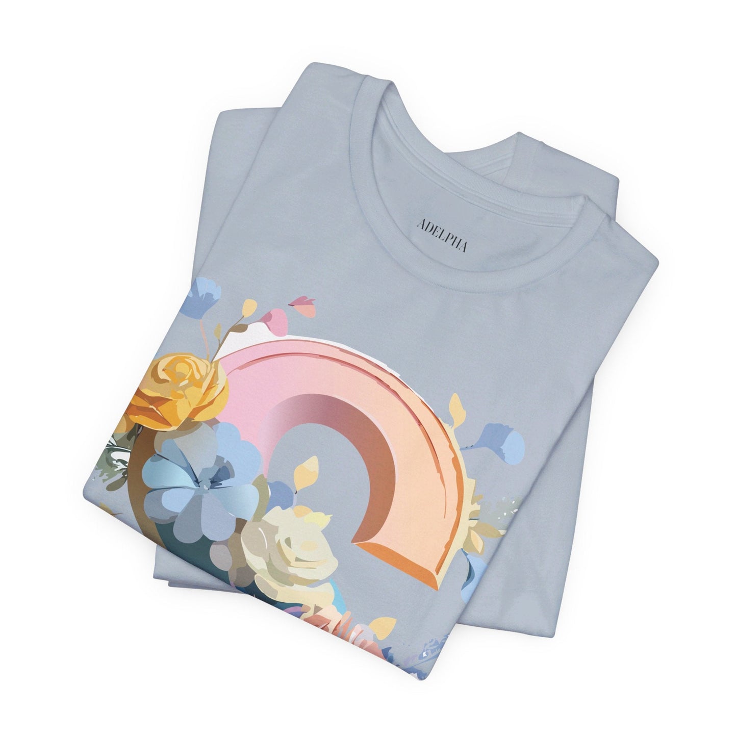 Letter S Graphic Tee Unisex Short Sleeve Shirt Adelpha Vintage Inspired Art Design