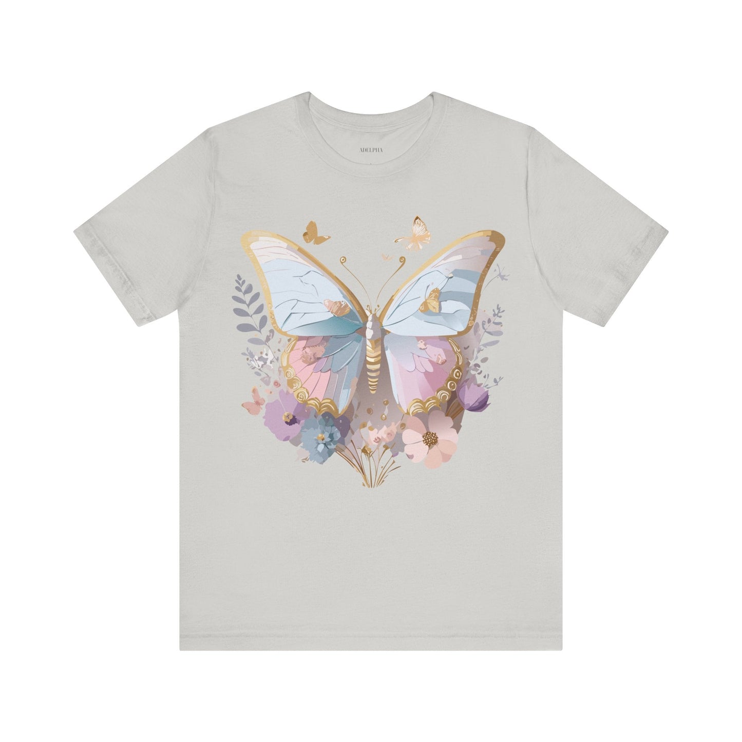 Unisex Graphic Tee Featuring Adelpha Artwork Vintage Butterfly Inspired Short Sleeve