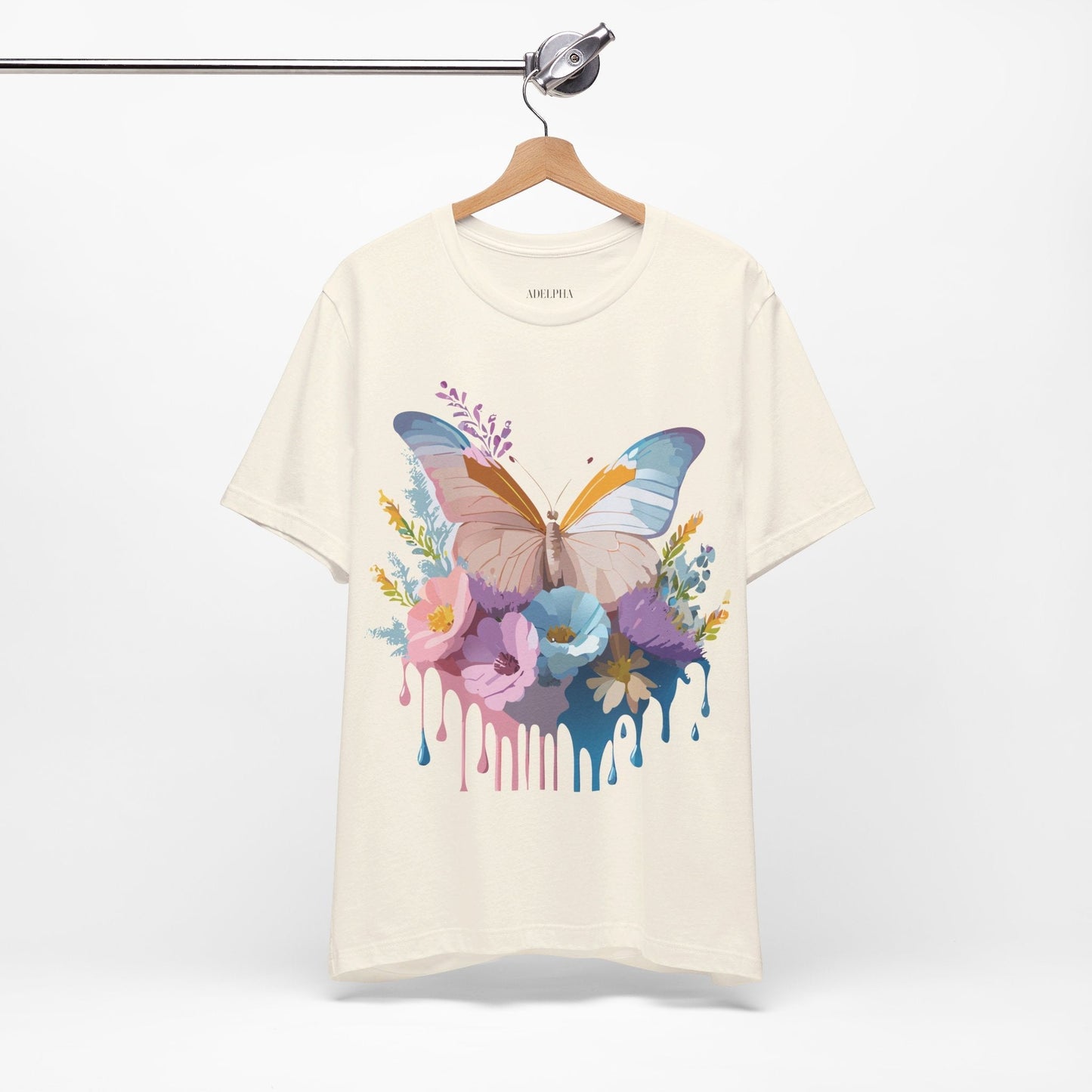 Butterfly Graphic Tee Unisex Short Sleeve Adelpha Artwork Vintage Inspired