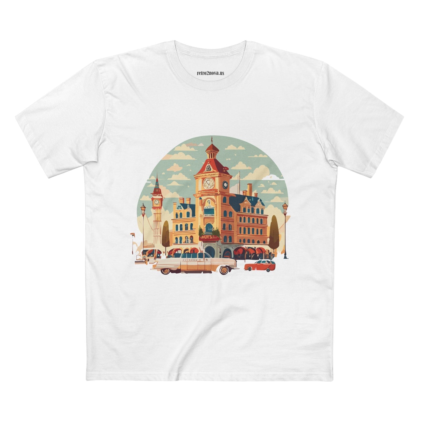 Retro Car Shirts Vintage Car Shirts RC3 Unisex Premium Cotton Tee with Original Car Artwork