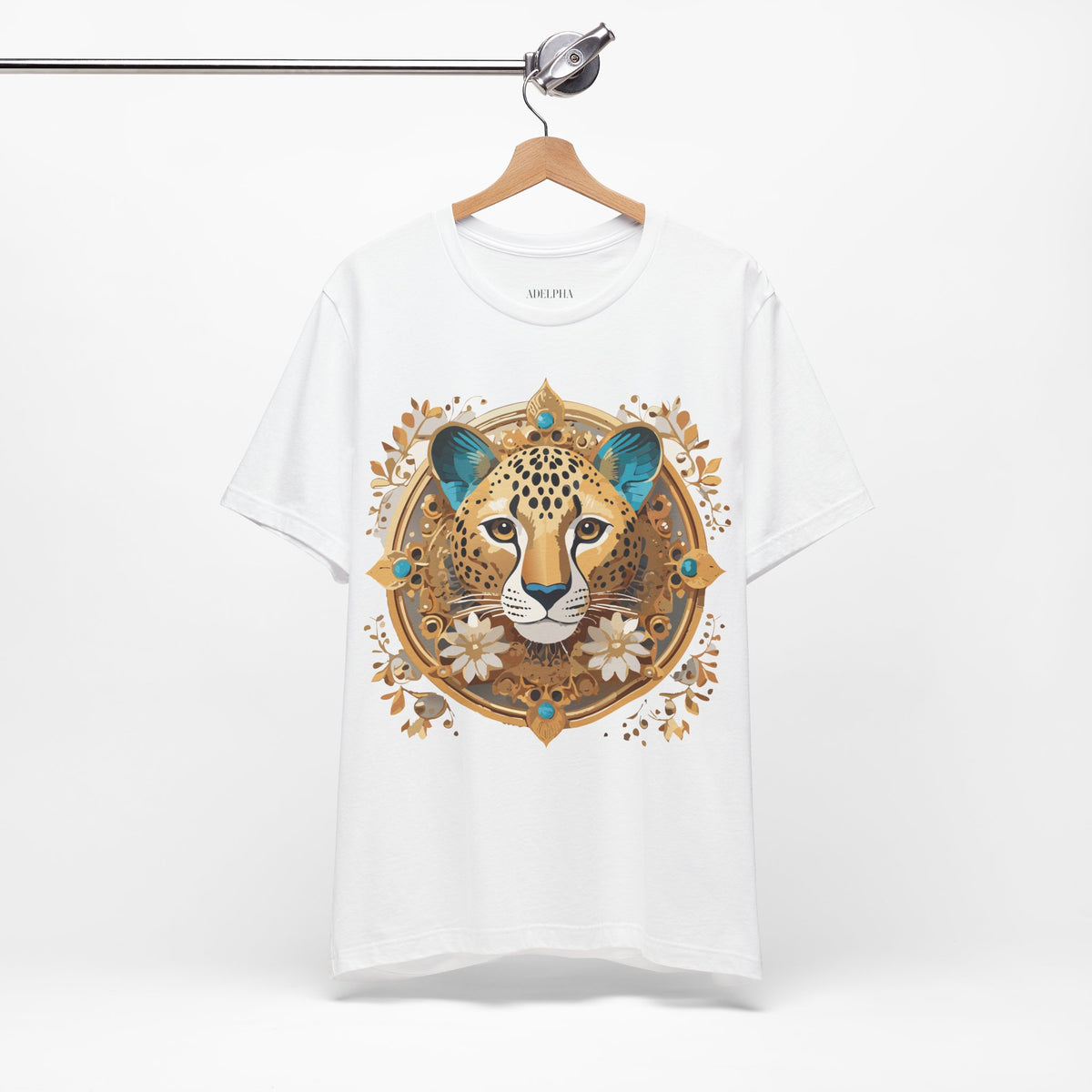 Medallion Graphic Unisex Cotton Bella+Canvas Tee with Art Design d53