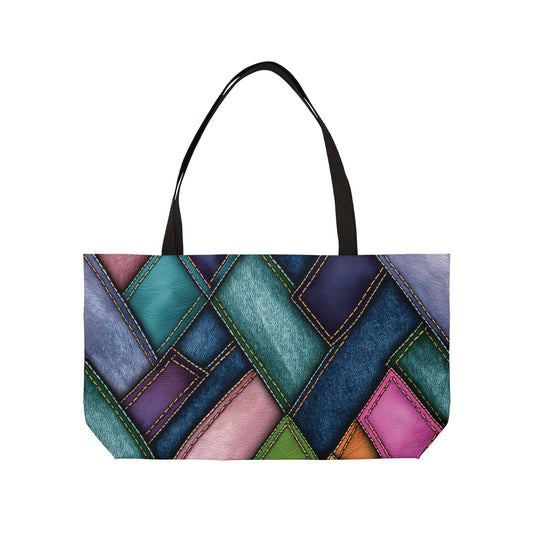 Denim Print Yoga Bag High-Quality 100% Spun Polyester 24x13 Canvas Gym Bag 42