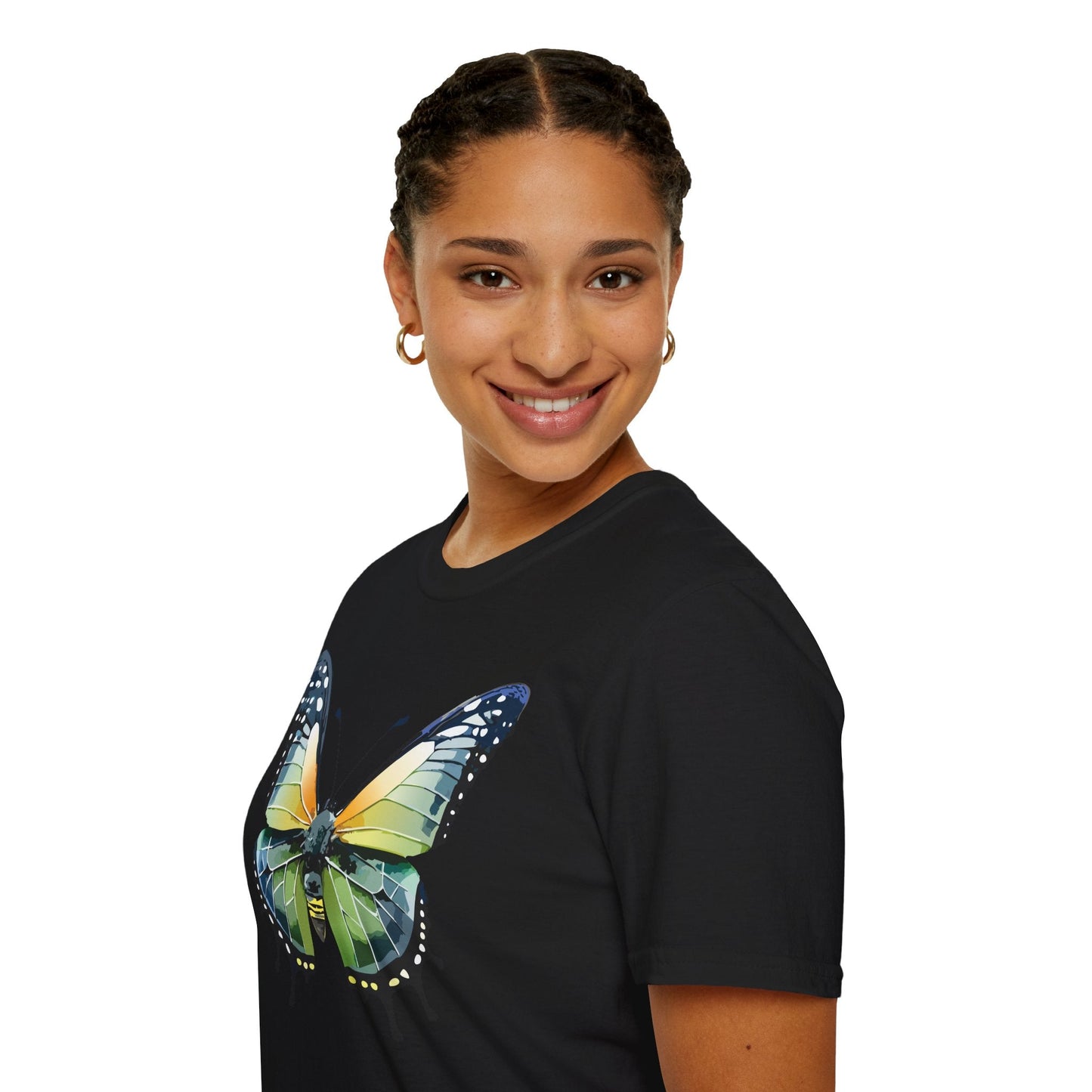Butterfly Shirt Unisex Softstyle Gildan 64000 Monarch Butterfly Graphic Tee For Men And Women