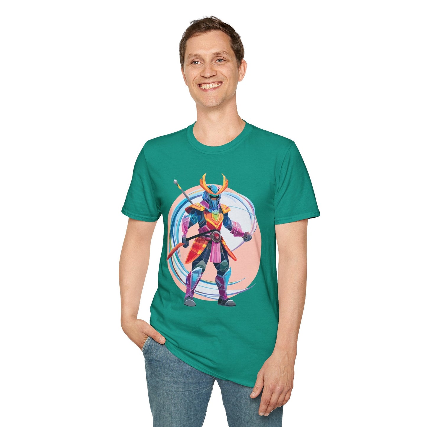 Samurai Shirt Unisex Softstyle T Shirt Gildan 64000 Ring Spun Cotton Tee For Everyday Comfort