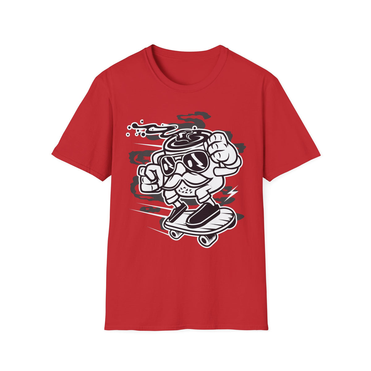 Unisex Cotton T-Shirt with Cartoon Graphic Design