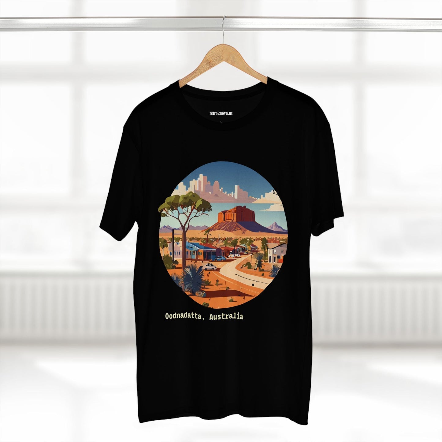 Travel Shirt Australia Original Art Design Unisex Premium Cotton Staple Tee By Retro2Nova
