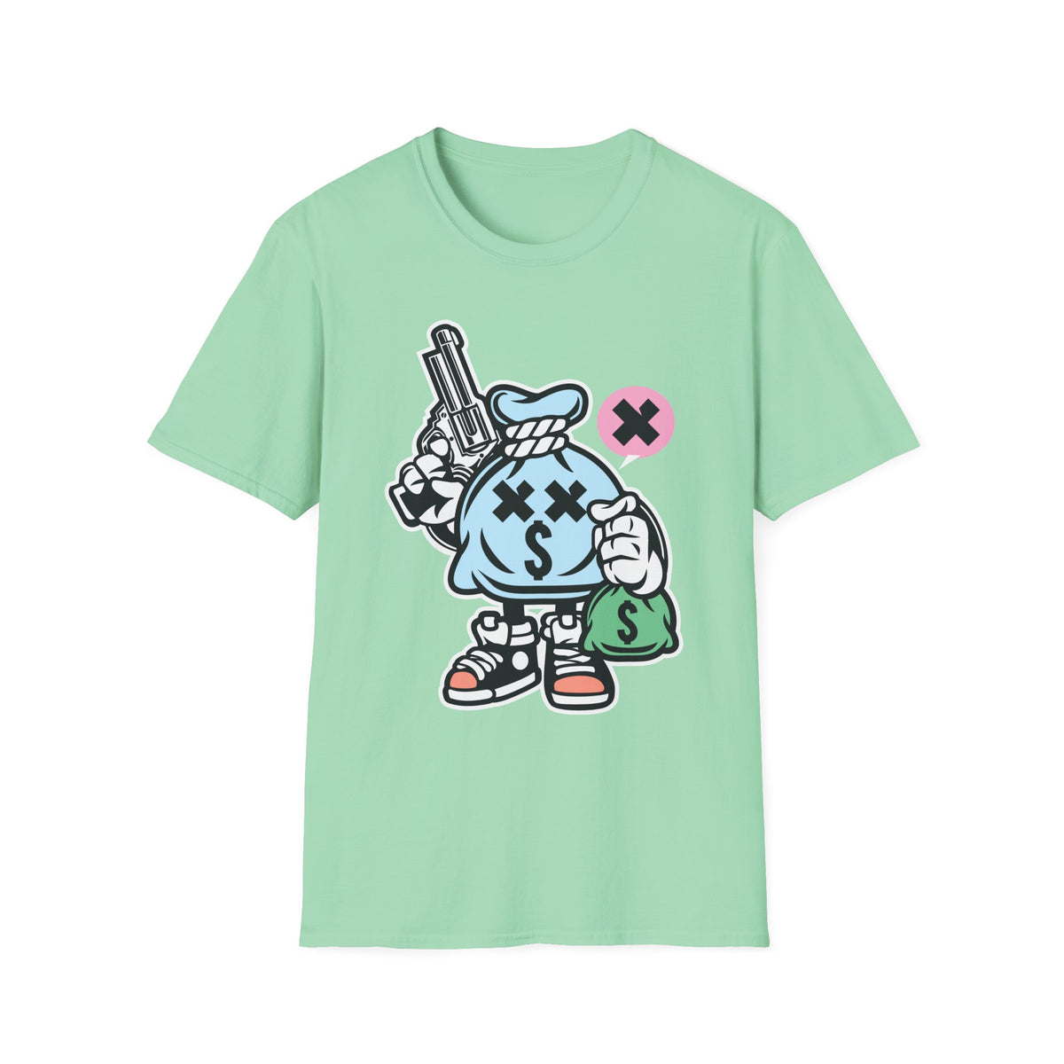 Funny Cartoon Animation Graphic Tee Gildan Unisex 100 Cotton Tee Shirt - 104