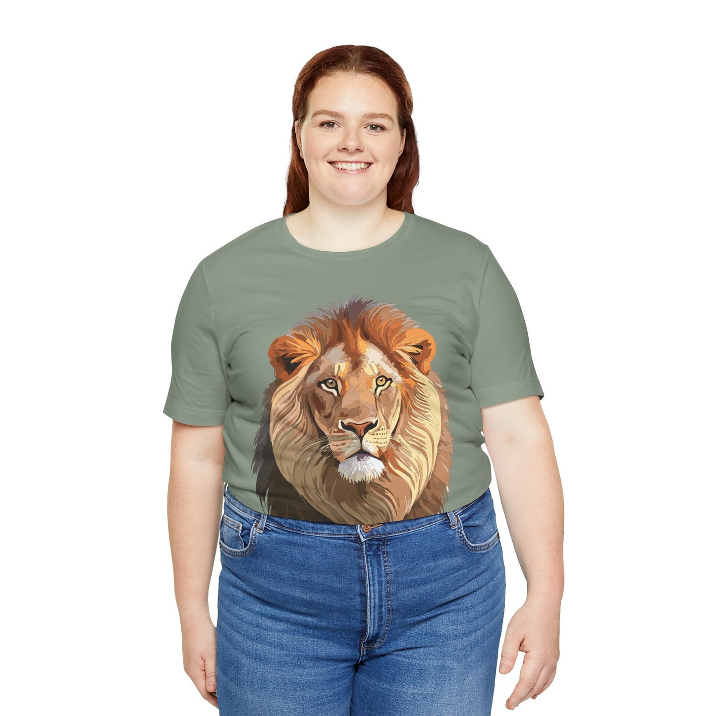 Unisex Animal Graphic Tee Shirt With Wild Animals Art Design For Everyday Wear Casual
