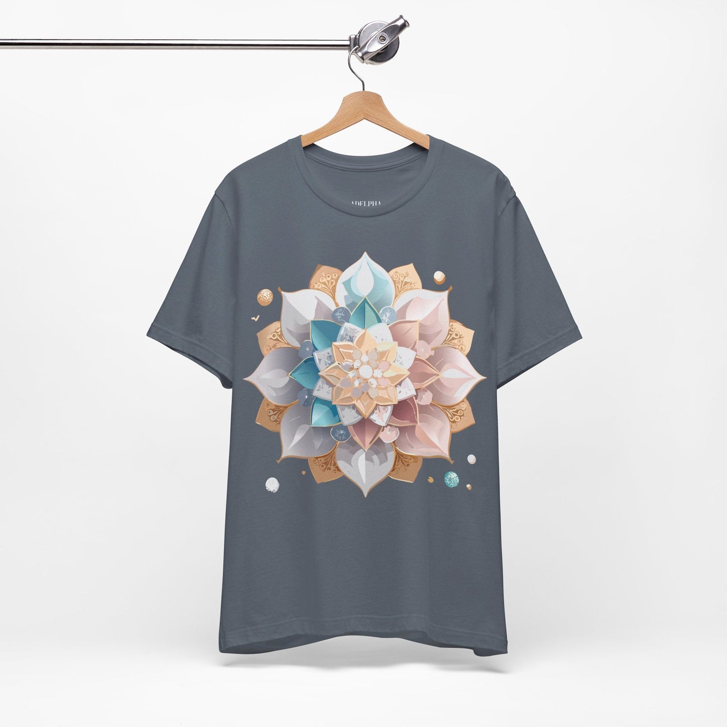 Mandala Graphic Unisex 100 Cotton Vintage Floral Artwork Tee 3