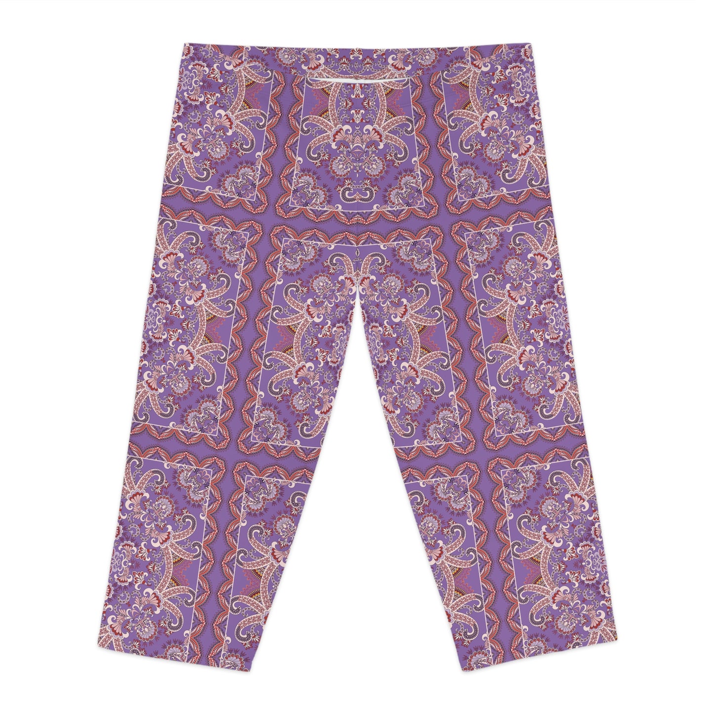 Capri leggings with traditional print