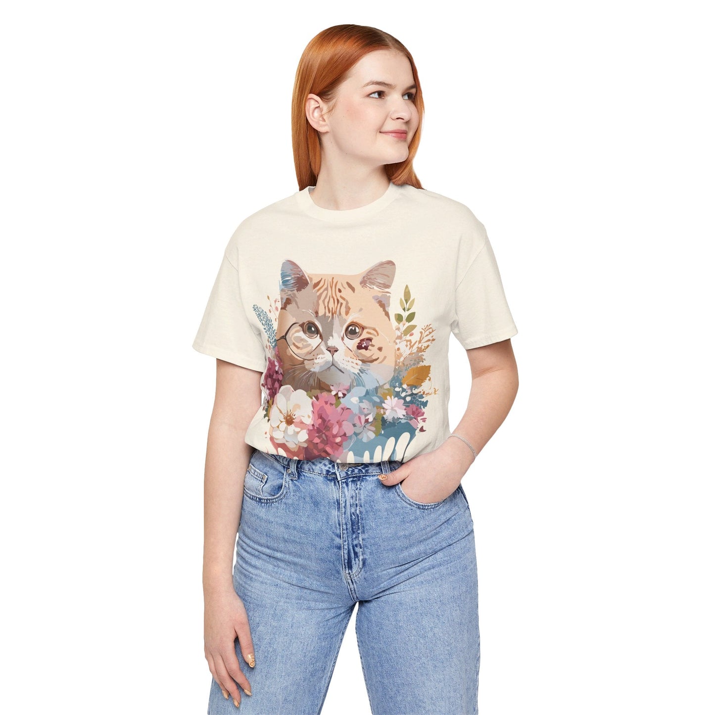 Cat Graphic Tee Unisex Vintage Inspired Shirt By Adelpha Original Artwork