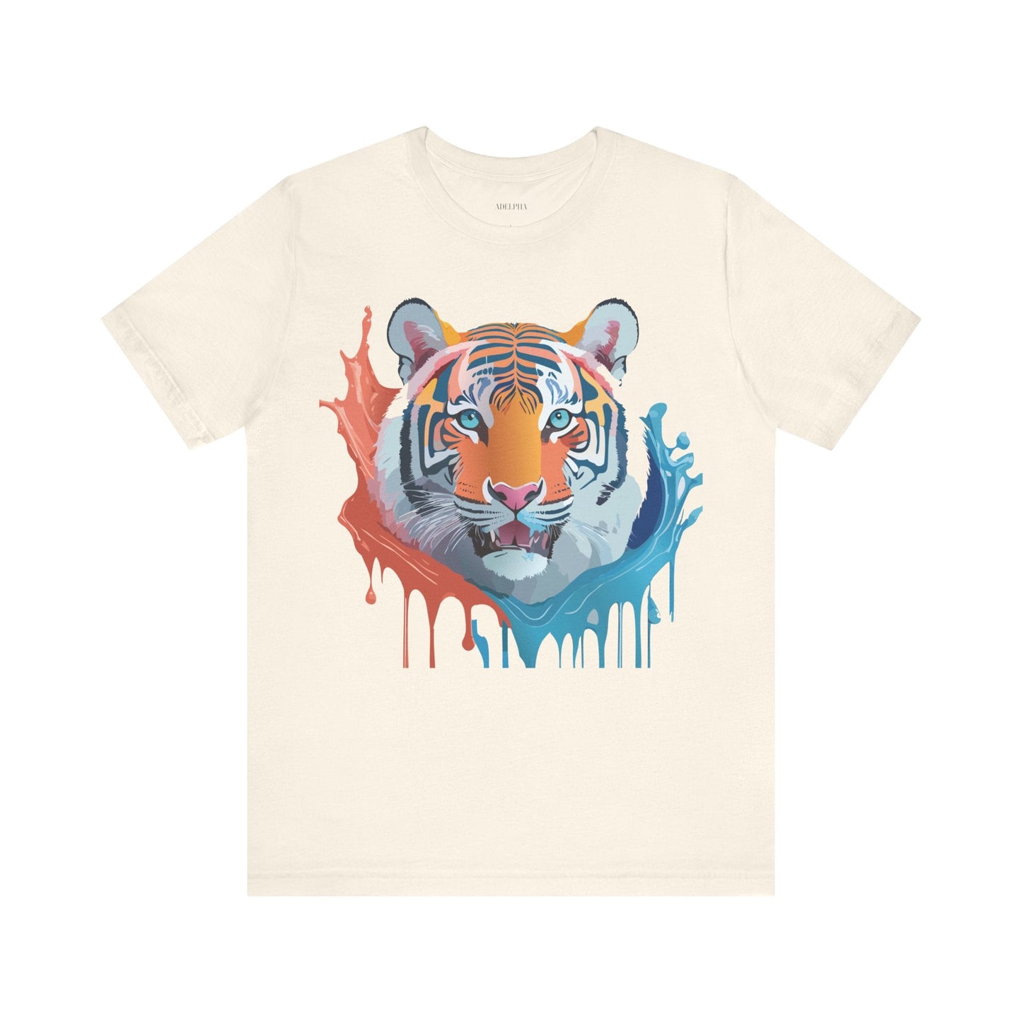 Tiger Graphic Unisex 100 Cotton Vintage Art with Animal Tee 22
