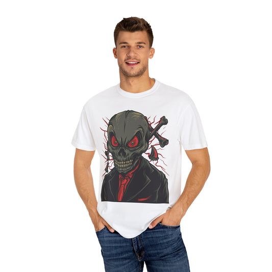 Unisex-T-Shirt aus Baumwolle mit Totenkopf 