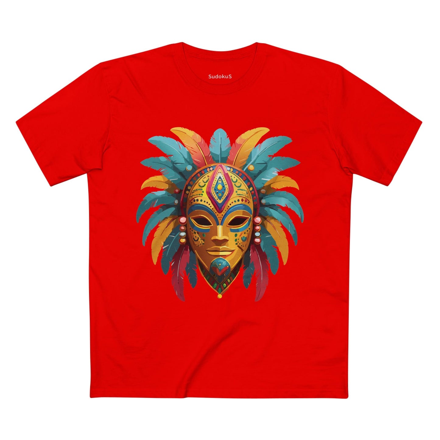 Mask Graphic Unisex 100 Cotton Staple Tee 33