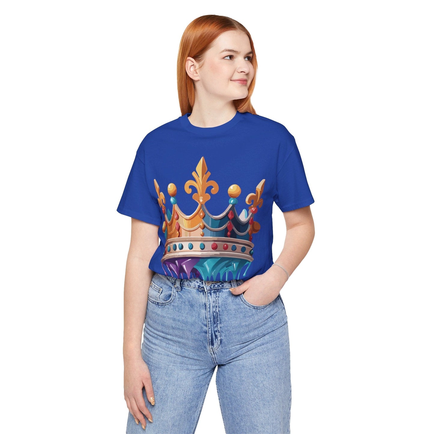 Adelpha Crown Graphic Tee Unisex Vintage Inspired Art Design Short Sleeve Shirt