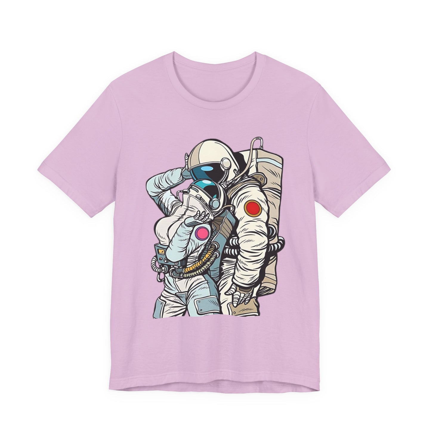 Unisex Astronaut T-shirt, Space Lovers Tee, Cosmic Top, Astronaut Graphic Tee, Cosmos Graphic T-Shirt, Love Shirt Art T-Shirt