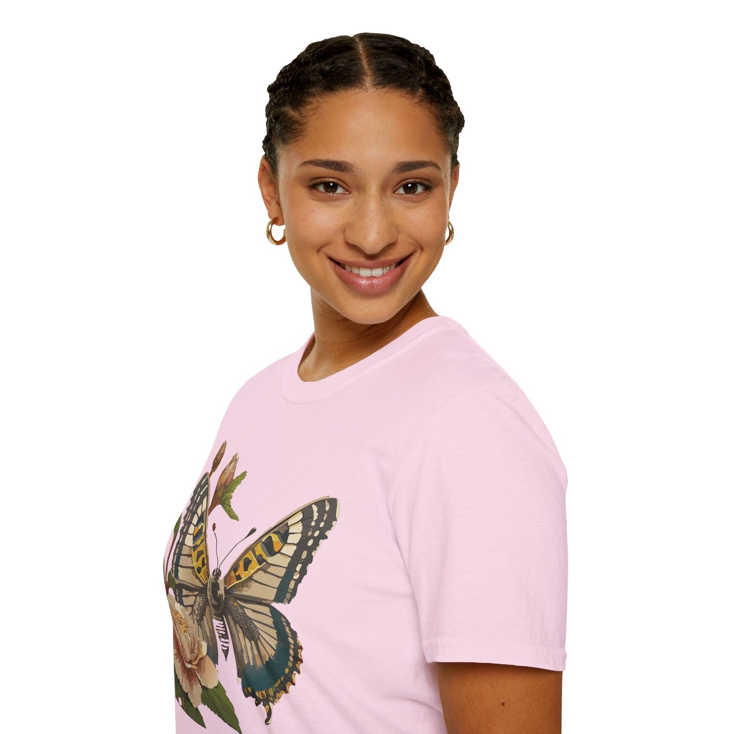 Butterfly Shirt Unisex T Shirt Monarch Butterfly Gildan Softstyle 64000 Cotton Tee
