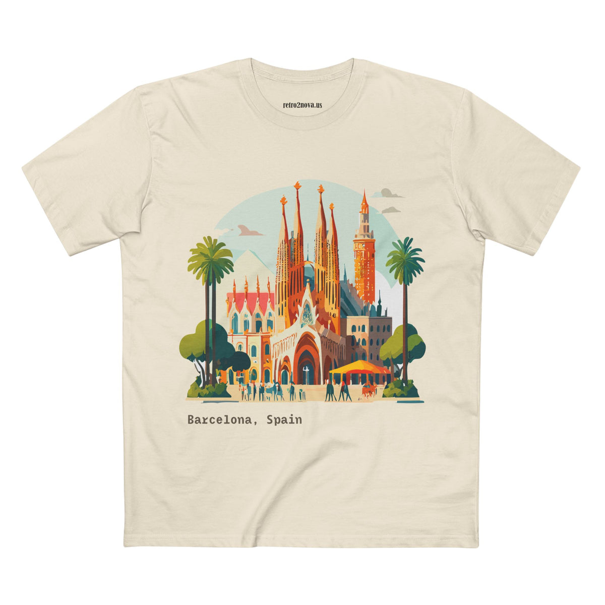 Sagrada Familia Barcelona Illustration Tee | Spain Travel Shirt