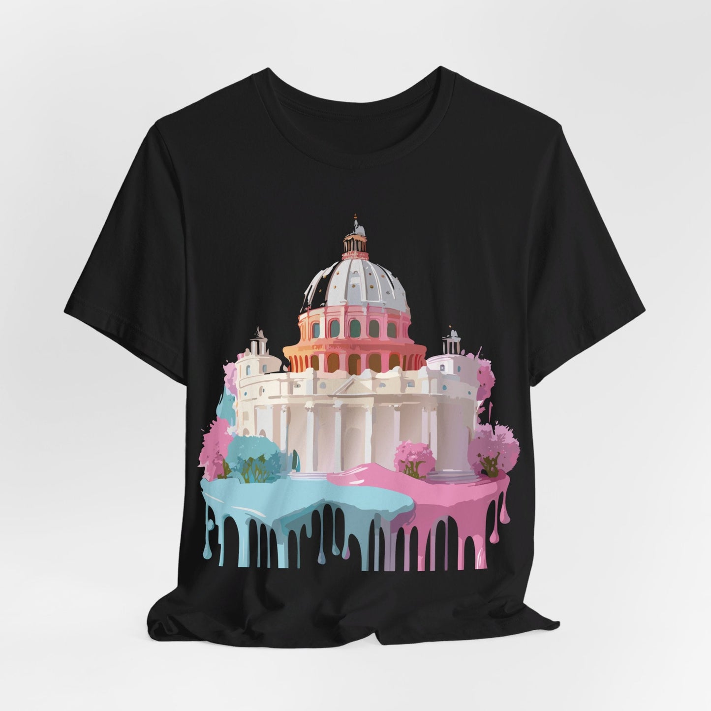 Unisex Graphic Tee With Rome Artwork By Adelpha Vintage Inspired Short Sleeve Shirt