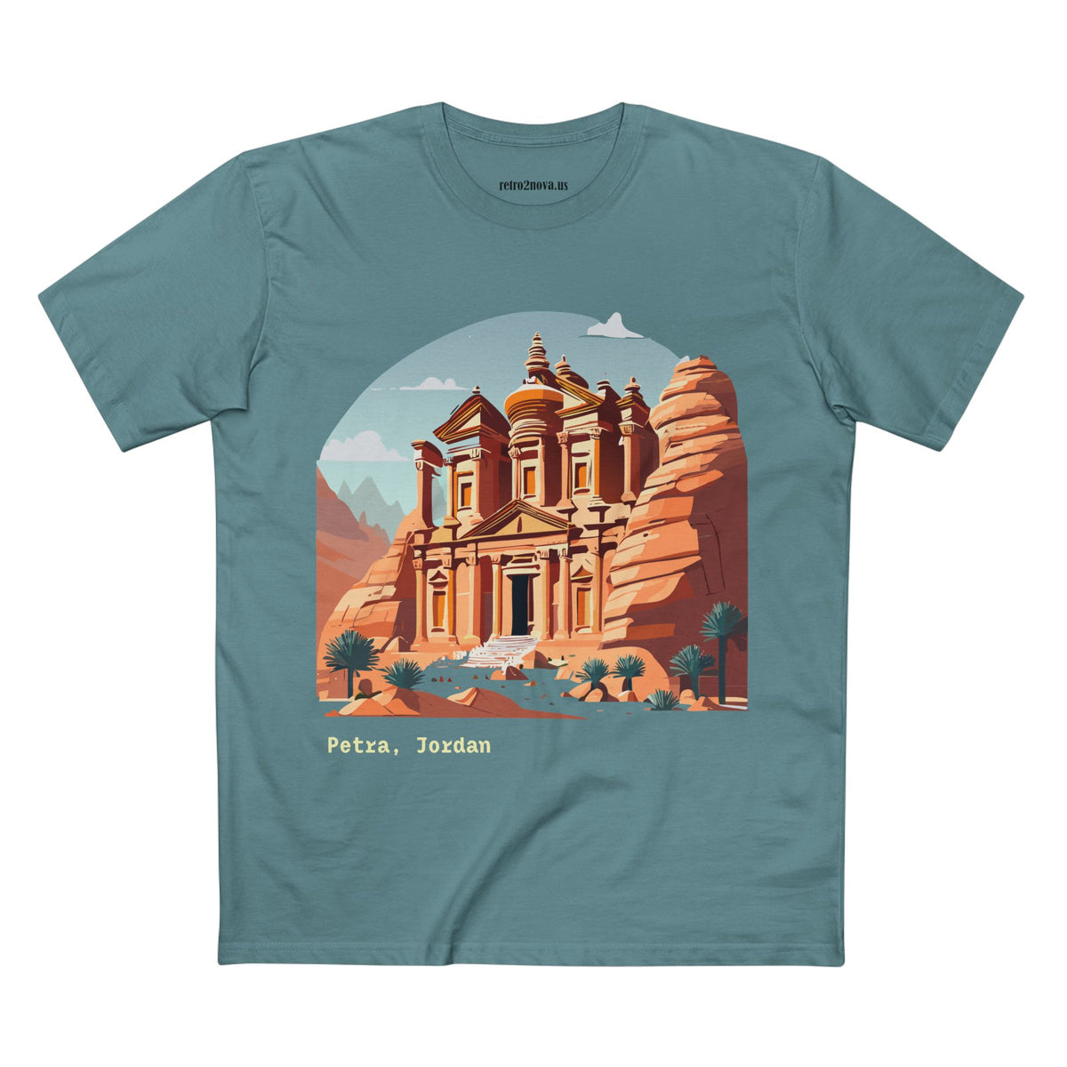 Petra Jordan Illustration Tee | Petra travel shirt, ancient rock city design