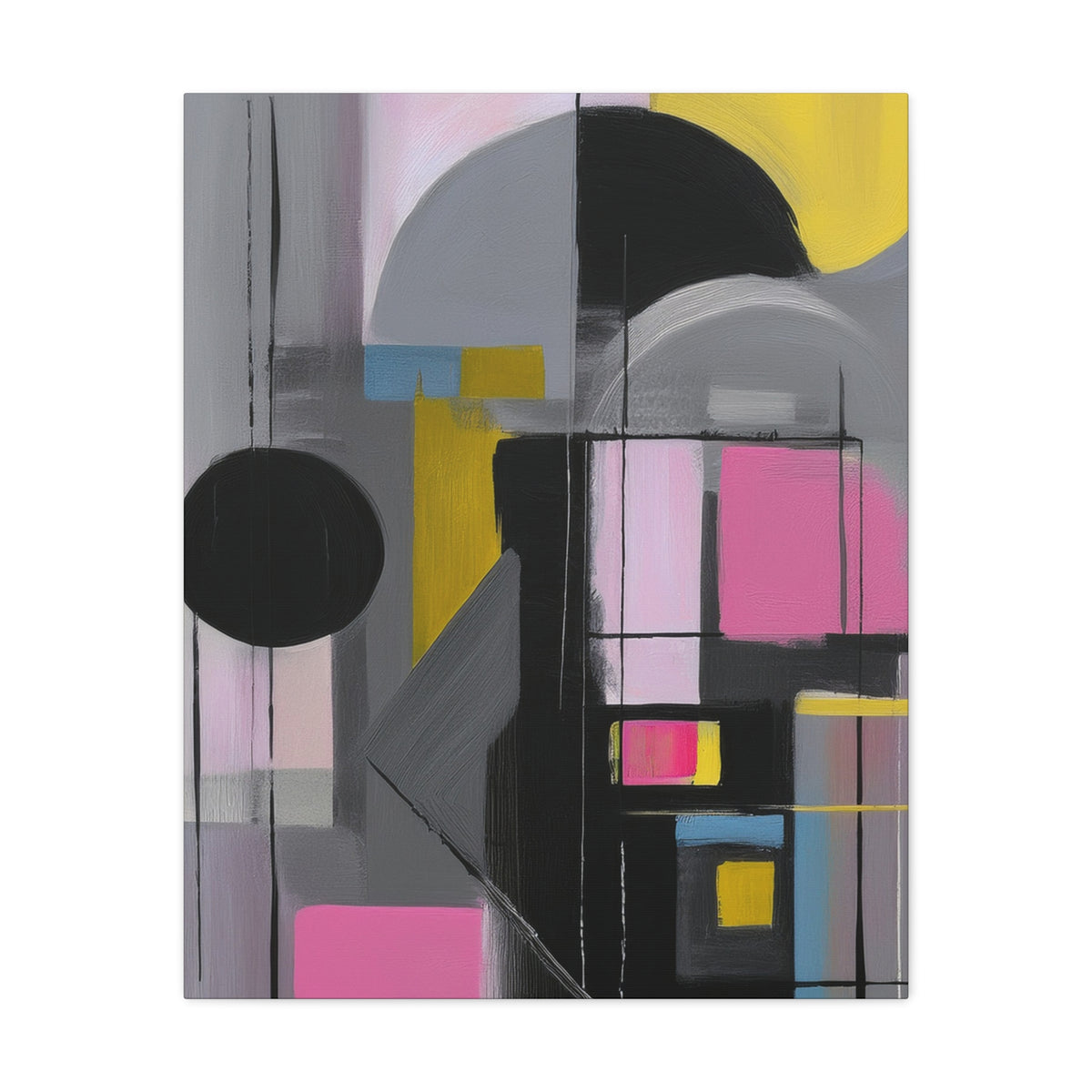 Abstract Geometric Painting Print Canvas 20x24,20x30,24x30 24x32,24x36,30x40 32x48,36x48,40x60 Pine-Wood Inner Frame ABS-37