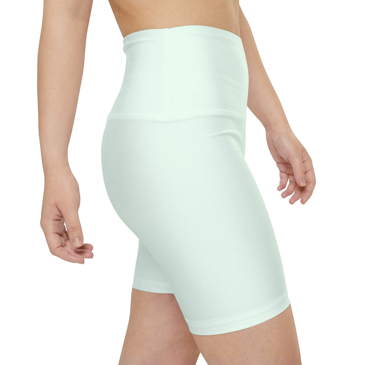 Honeydew Light Mint High-Waist Workout Shorts — Women's Biker Shorts for Yoga & Gym
