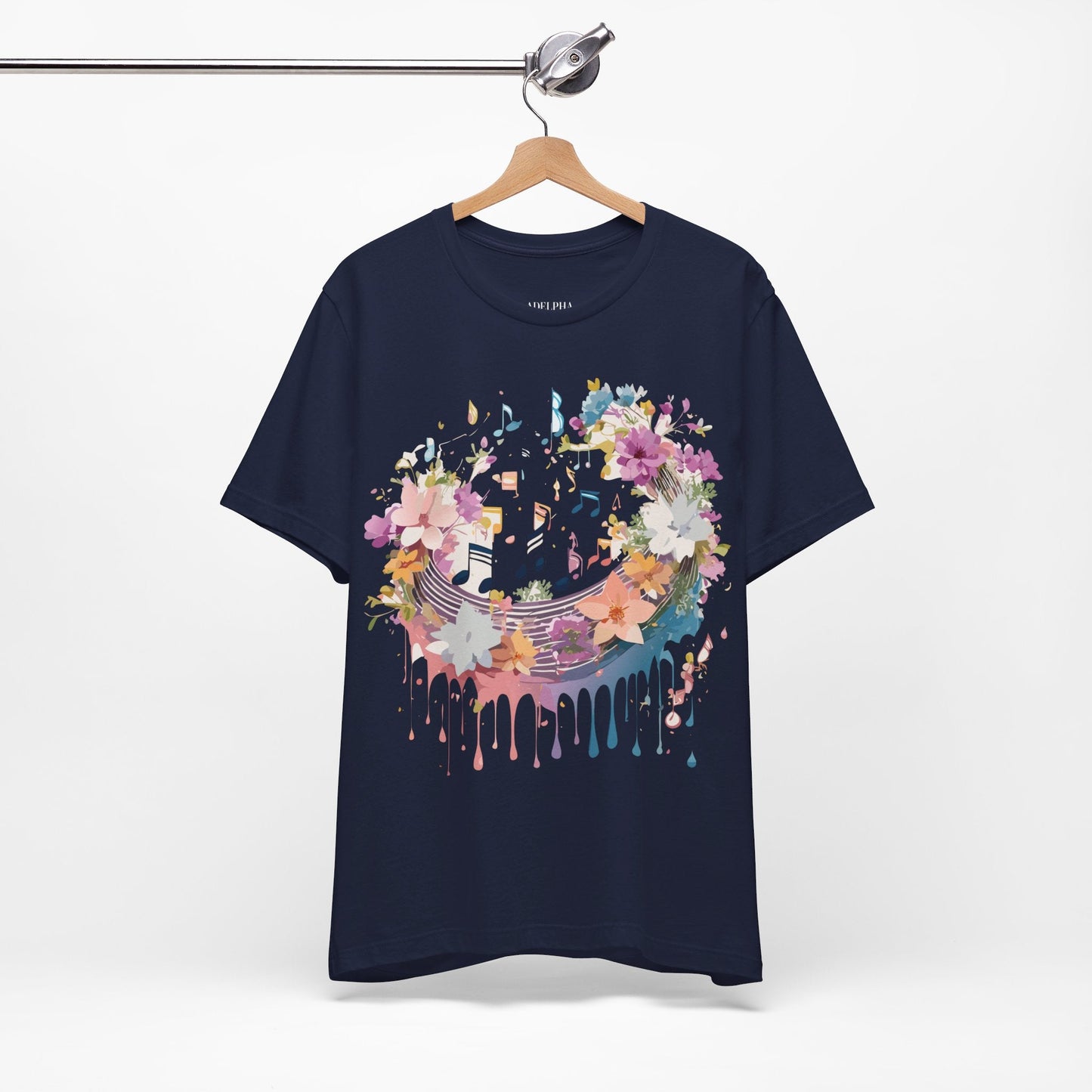 Adelpha Music T Shirt Unisex Graphic Tee With Vintage Inspired Artwork Short Sleeve