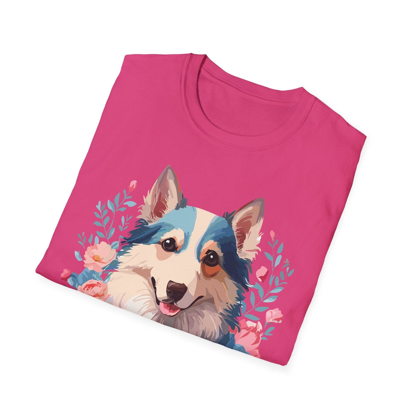 Dog Shirt Unisex Animal Tee Softstyle Cotton Lightweight Breathable