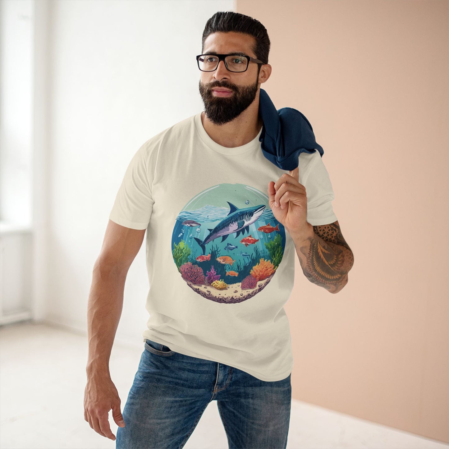 Pacific Ocean Graphic Design Unisex 100 Cotton Tee 2