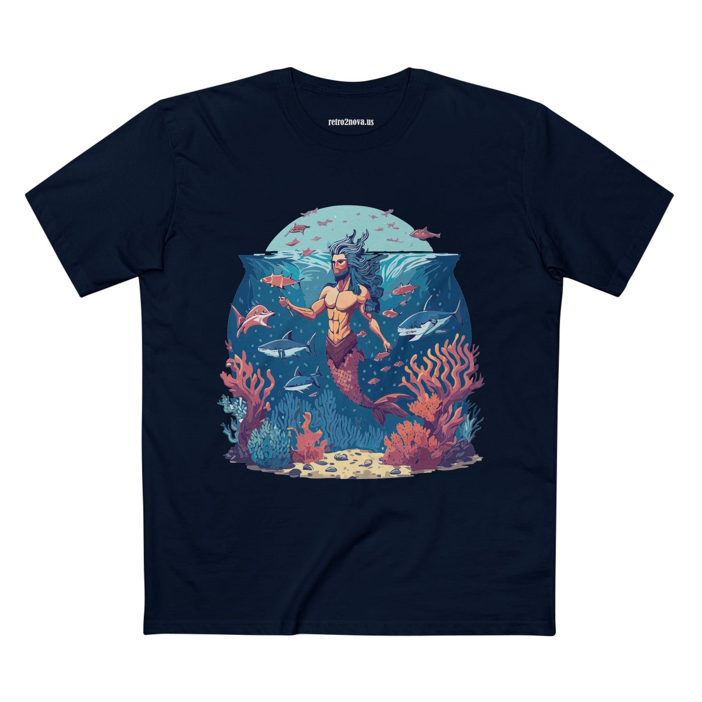 Ocean Shirt Ocean Pacific OP20 Unisex Premium Cotton Tee With Original Art Design Retro2Nova
