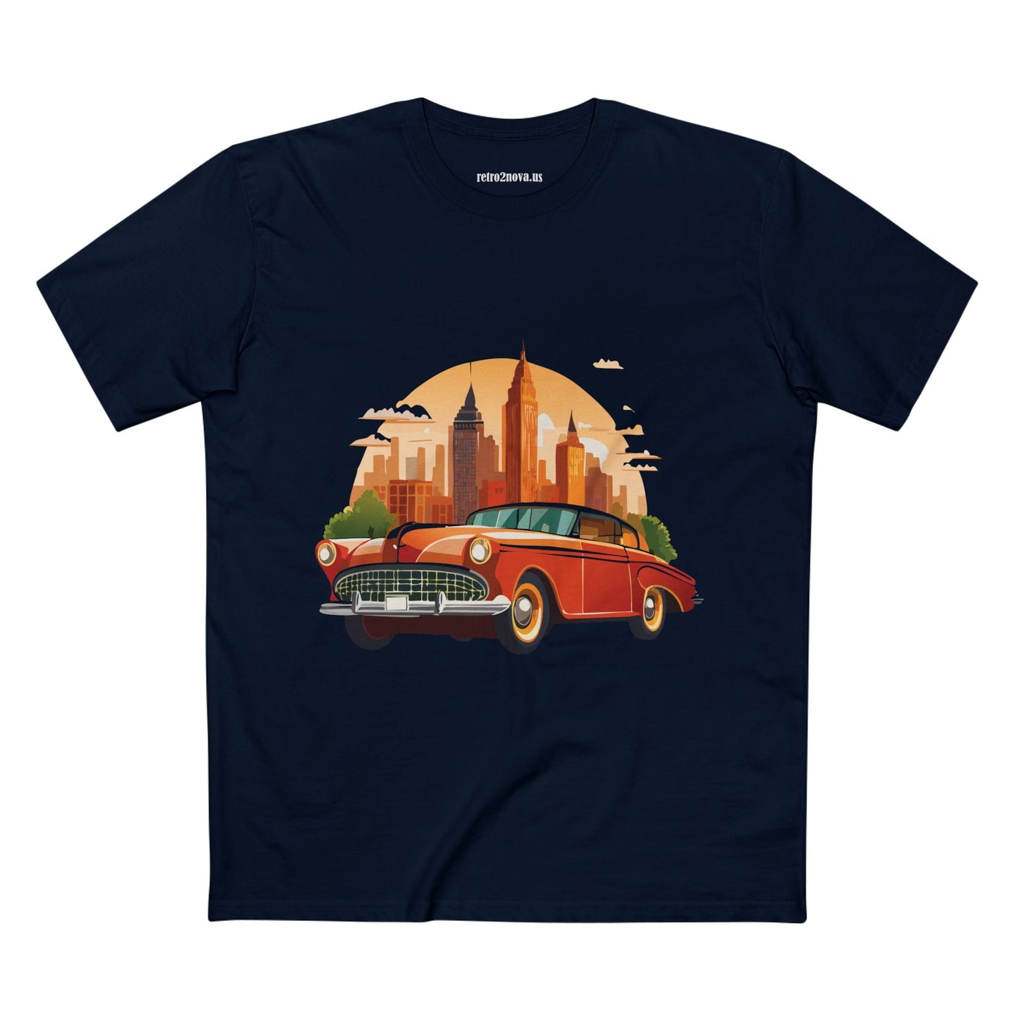Retro Car Shirts Vintage Car Shirts RC1 Unisex Premium Cotton Tee With Original Art Design
